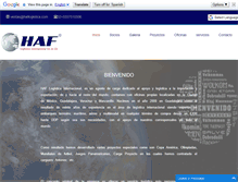 Tablet Screenshot of haflogistica.com